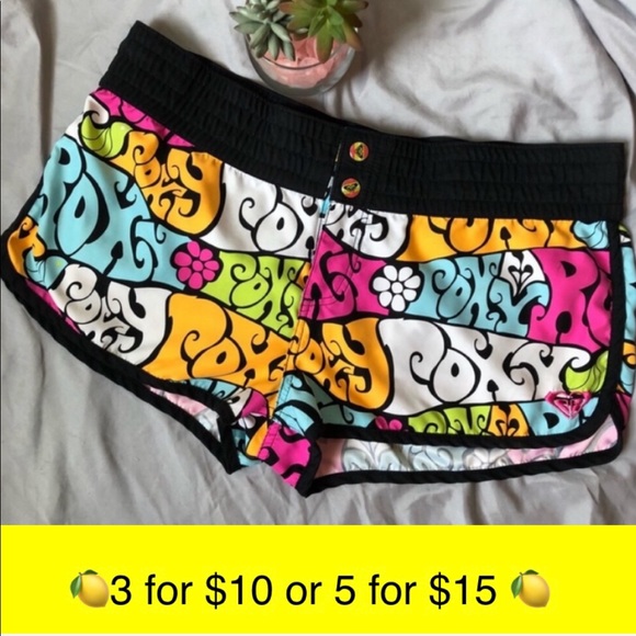 Roxy Pants - Roxy Multicolored Board Shorts 7